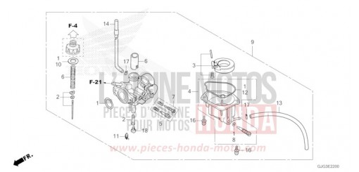 CARBURATEUR CRF50FP de 2023